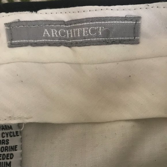 Architect Navy Blue Flat Front Chino Pants 38x29 - Picture 12 of 13